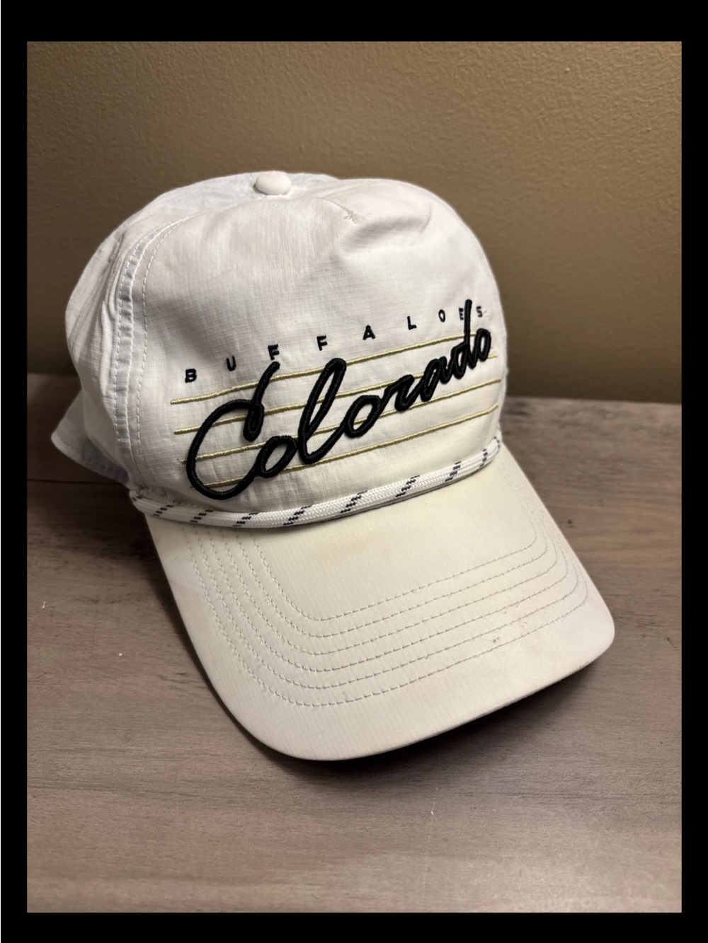 Colorado Buffaloes NCAA 47 Brand White Rope Adjustable Snapback Hat Prime Time